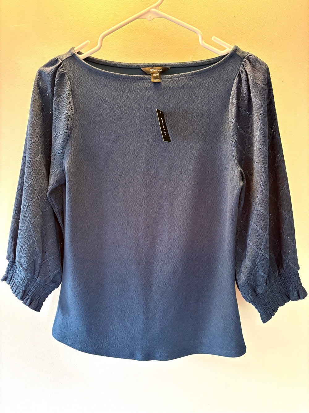 RW&CO. Blue Blouse - New!